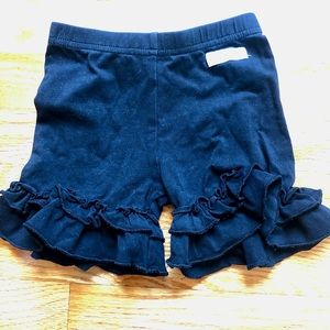 Black Sew Sassy Ruffle Shorts Size 2